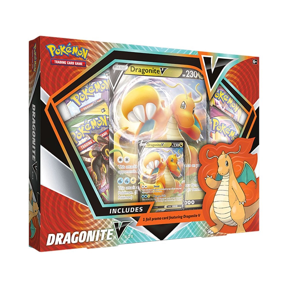 Dragonite V Box Pokémon Card from Pokemon Evolving Skies Set
